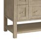 James Martin Vanities Breckenridge 72" Double Vanity in Whitewashed Oak with 3 cm Arctic Fall Solid Surface Top, , large
