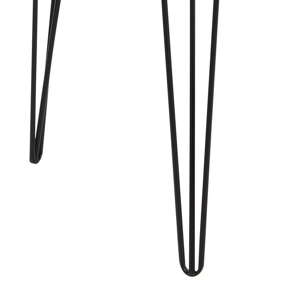 Maple and Jade Accent End Table with Hairpin Legs in Brown and Black, , large