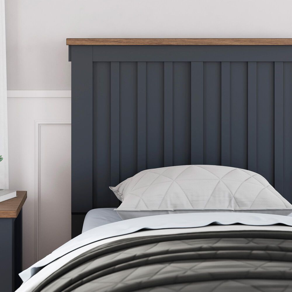 Ashley Landocken Twin Panel Bed in Brown and Blue, , large