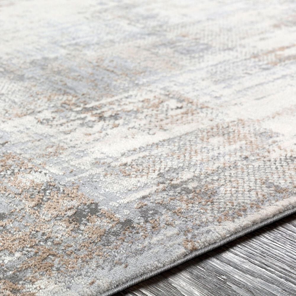 Surya Alpine ALP-2304 5&#39;3&quot; x 7&#39;3&quot; Light Gray, Taupe, Medium Brown, Gray and Charcoal Area Rug, , large