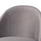Baxton Studio Carra Swivel Bar Stool with Grey Cushion in Walnut (Set of 2), , large