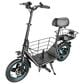 HOMLUX 650W 30-Mile Adults Electric Scooter with Pet Basket in Black, , large