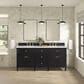 James Martin Vanities Lorelai 72" Double Vanity in Black Onyx with 3 cm Lime Delight Quartz Top, , large