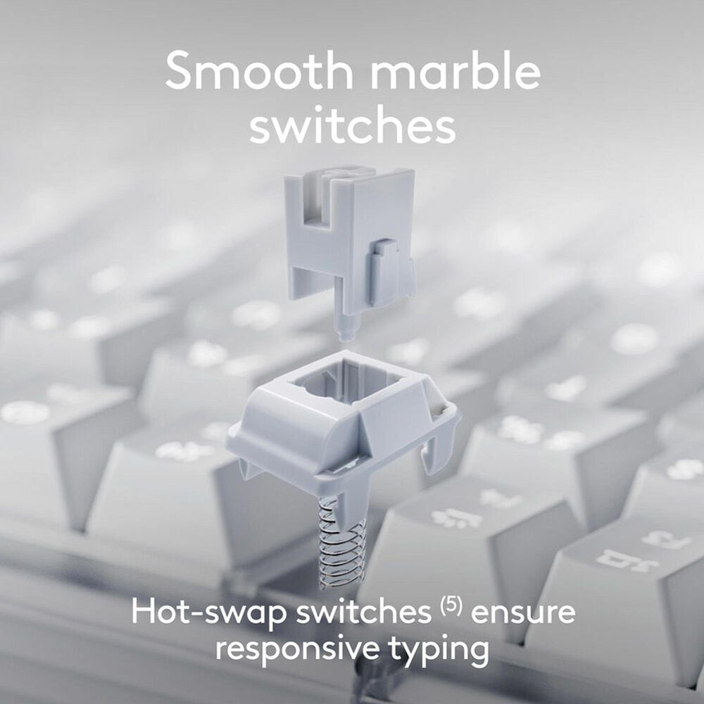 Logitech Alto Keys K98M Wireless Mechanical Keyboard in Off-White, , large