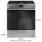 Cafe 5.6 cu. ft. Slide-In Gas Range in Stainless Steel, , large