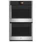 GE Profile 30" Double Wall Oven with Right-Hand Side-Swing Doors in Stainless Steel, , large