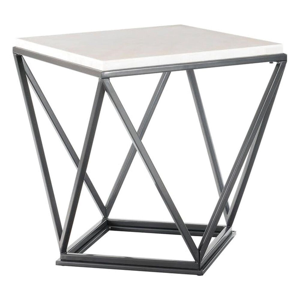 Mayberry Hill Riko End Table in Sea Shell and Gunmetal, , large