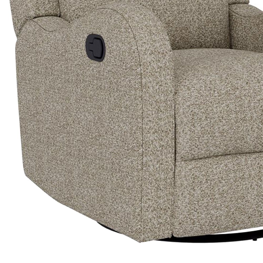 Emerald Home Furnishings Henry Swivel Glider Recliner in Brown, , large