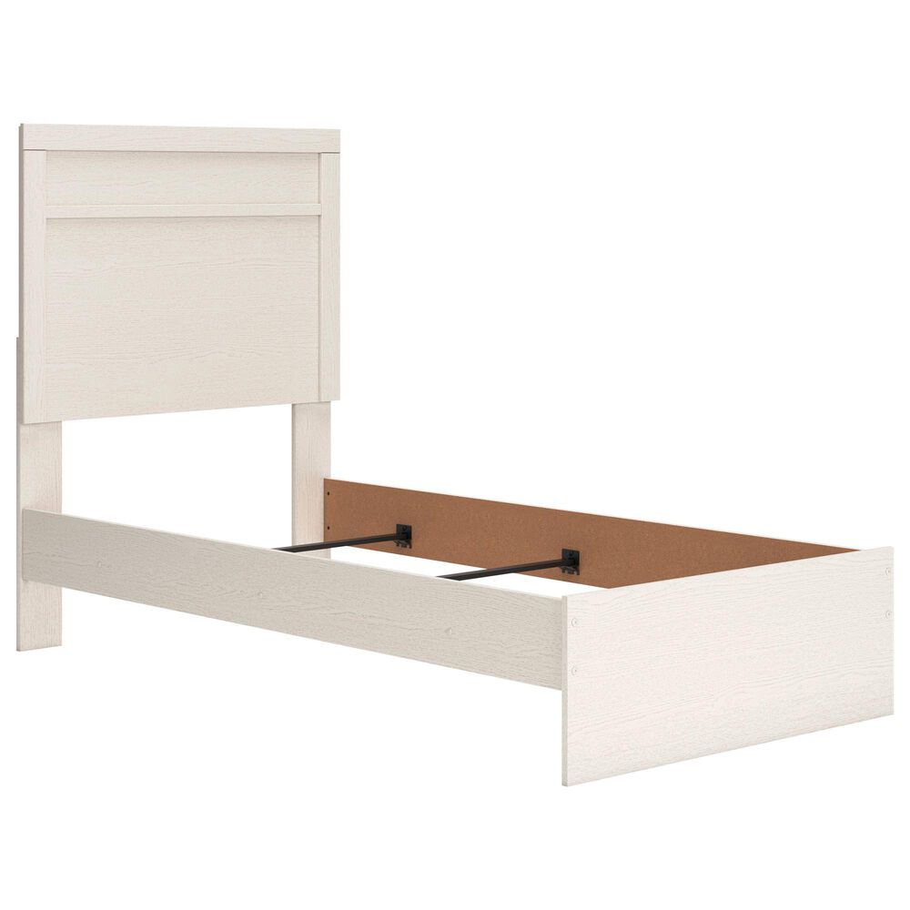 Ashley Stelsie Twin Panel Bed in White, , large