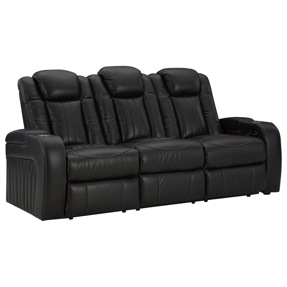 Ashley Caveman Den 2-Piece Power Reclining Living Room Set in Midnight, , large