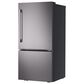 LG 26 Cu. Ft. Bottom Freezer Refrigerator in Black Stainless Steel, , large