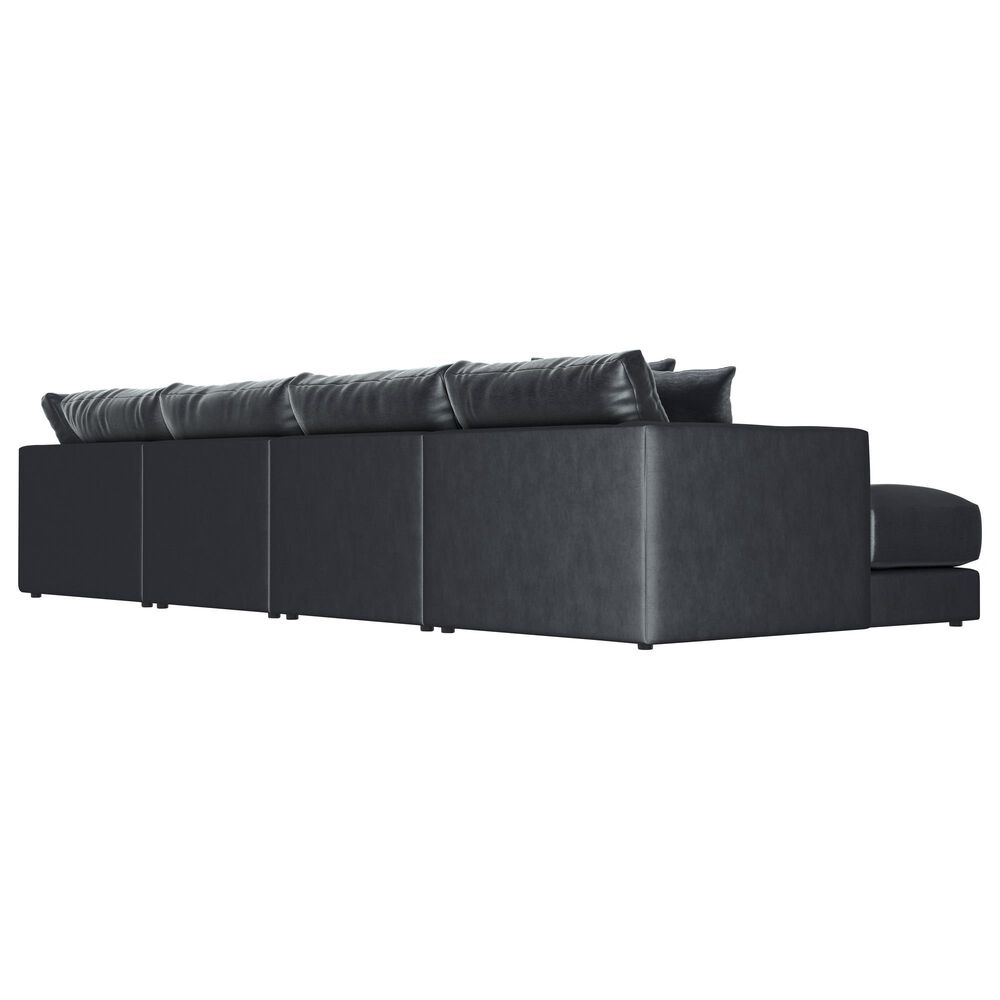 Hartsfield Remington 5-Piece Stationary Right Facing Chaise Sectional in Slate, , large