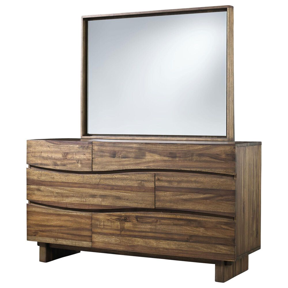 Urban Home Ocean Dresser and Mirror in Natural, , large