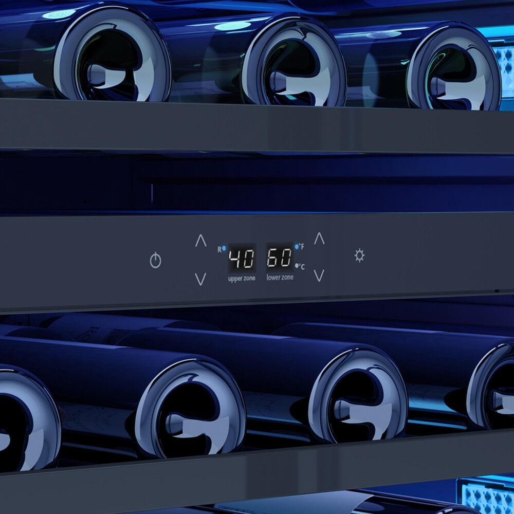 Zephyr 4.75 Cu. Ft. Dual Zone Wine Cooler in Stainless Steel, , large