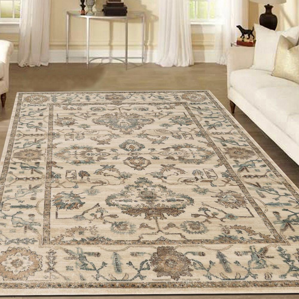 Radici USA Colloseo 3562 7&#39;10&quot; x 10&#39;6&quot; Bone Area Rug, , large