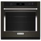 KitchenAid 30" Single Wall Oven with Air Fry Mode in Black Stainless Steel and PrintShield, , large
