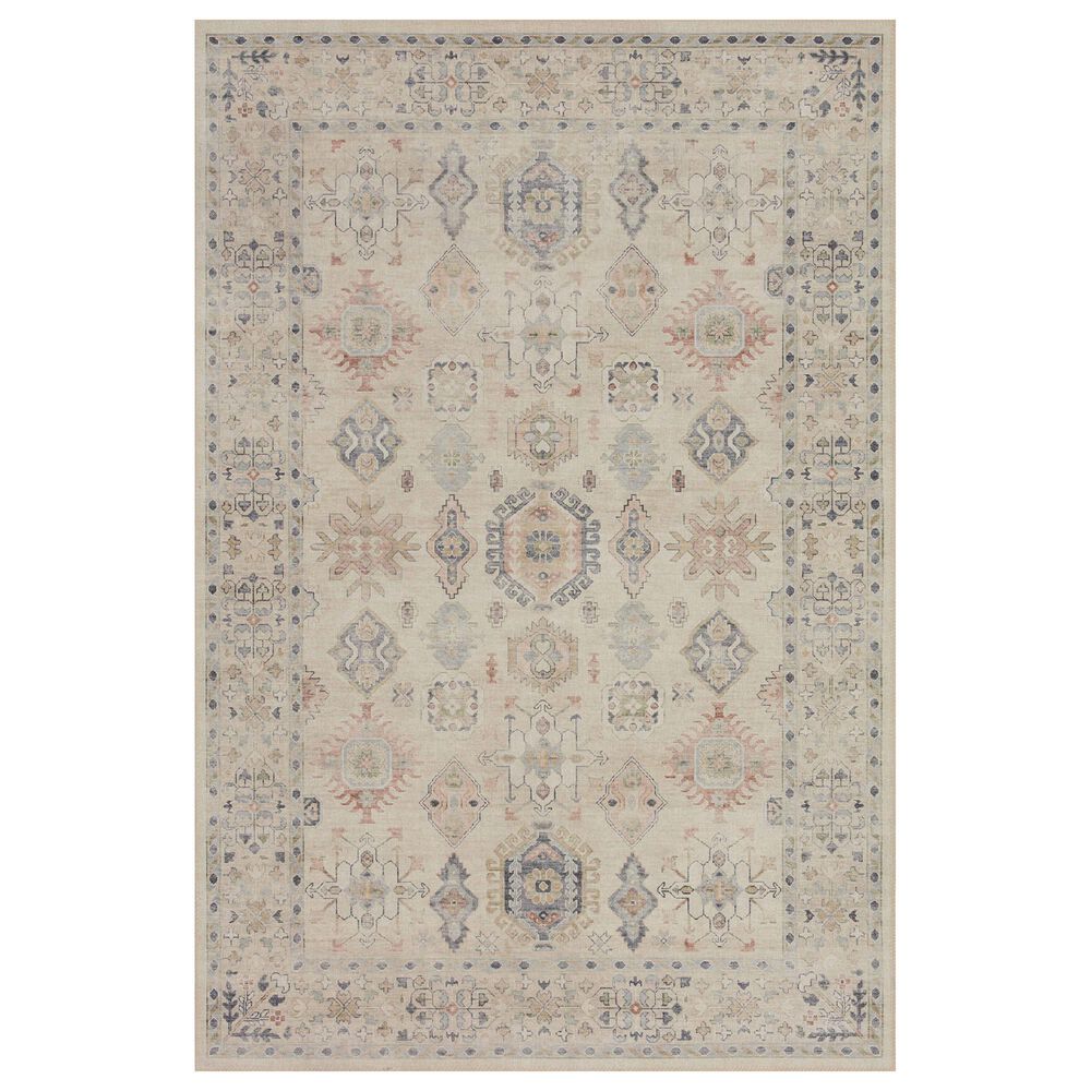 Loloi Hathaway 9" x 12" Beige and Multicolor Area Rug, , large