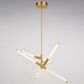 Vaxcel Avalon 3-Light Pendant in Muted Brass, , large