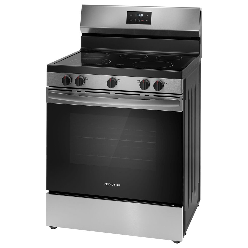Frigidaire 4-Piece Kitchen Package with 25.6 Cu. Ft. 36" Standard Depth Refrigerator, 30" Electric Range, 1.8 Cu. Ft. Over-The-Range Microwave, 24 in. Built-In Dishwasher in Stainless Steel, , large