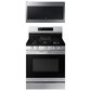 Samsung 6.0 cu. ft. Smart Freestanding Gas Range with No-Preheat Air Fry & Convection and2.1 cu. ft. Over-the-Range Microwave with Wi-Fi in Fingerprint Resistant Stainless Steel, , large