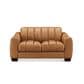 Hydeline Bayeun Leather Stationary Loveseat in Chico Cinnamon, , large
