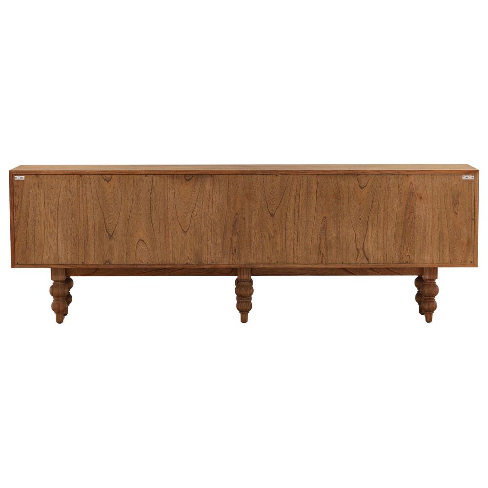 Blue Sun Designs Campbell 4-Door Sideboard in Medium Brown, , large