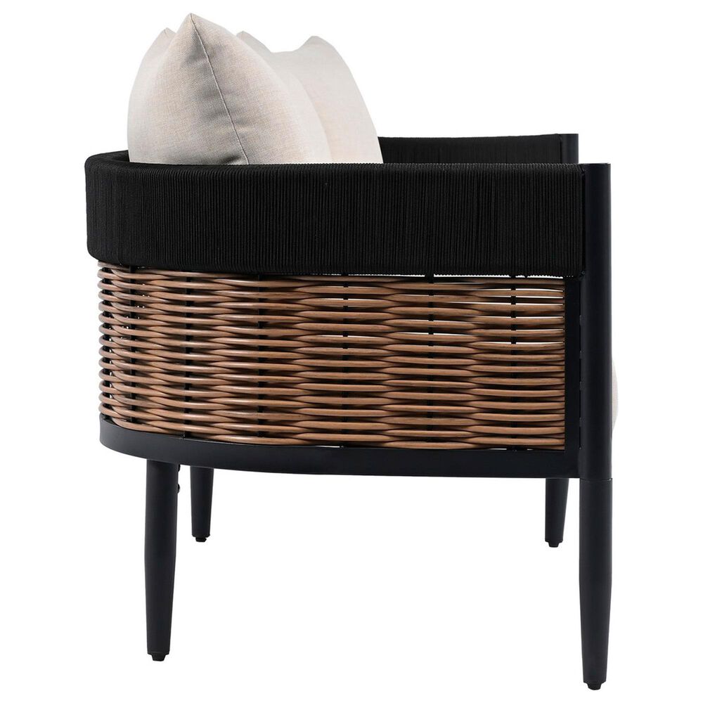 Safavieh Harrison 3-Seater Outdoor Sofa in Taupe, , large