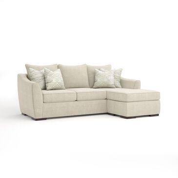 Xenia Contemporary Sofa Chaise in Vibrant Vision Oatmeal, , large