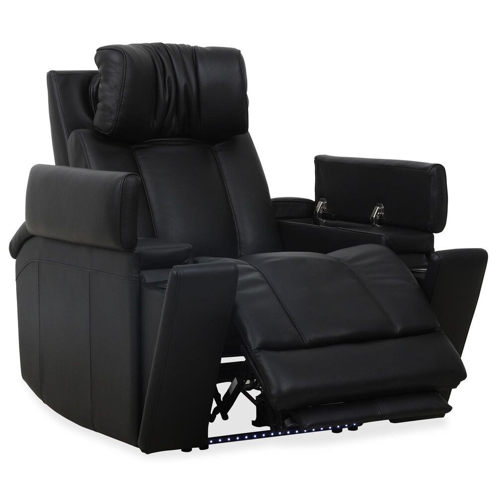 Simeon Collection Phoenix Power Zero Gravity Recliner with Immersive Audio in Autumn Black, , large