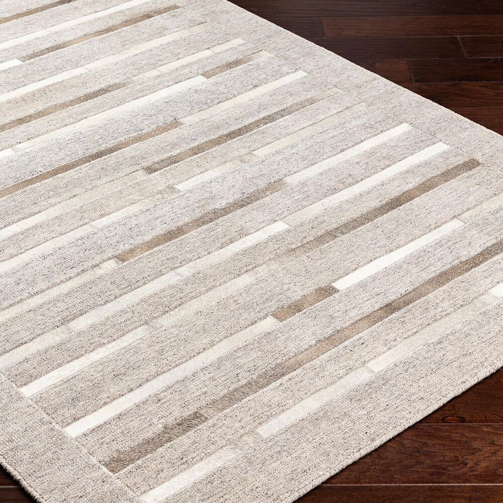 Surya Eloquent 10&#39; x 14&#39; Light Gray, Light Beige and Black Area Rug, , large