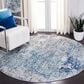 Safavieh Aston 3" Round Light Blue and Grey Area Rug, , large