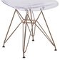 Flash Furniture Elon Side Chair in Clear and Gold, , large