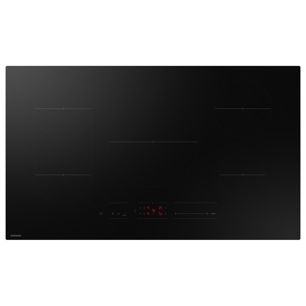 Samsung Bespoke 2-Piece Kitchen Package with Stainless Steel Bespoke 30" Double Wall Oven and Black 36" Induction Cooktop, , large