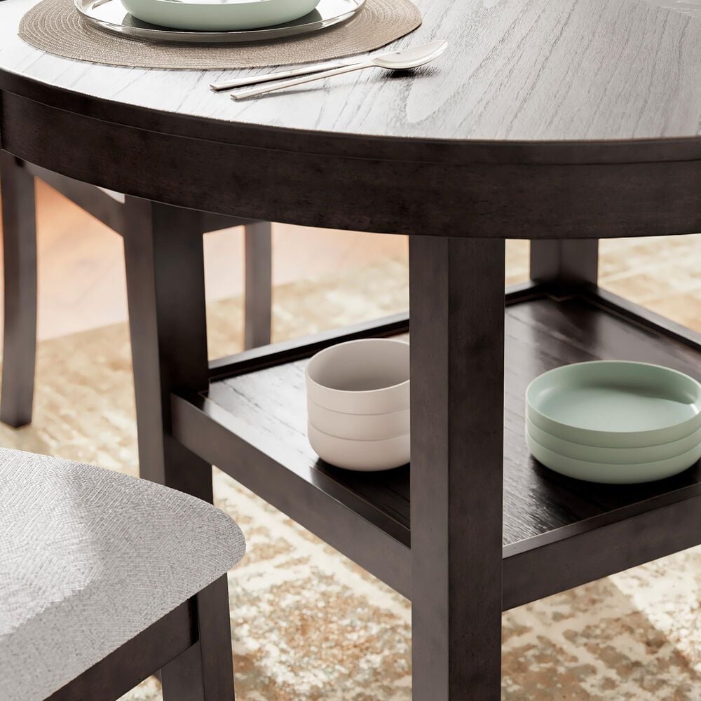 Ashley Langwest 5-Piece Round Dining Set in Cherry Brown, , large