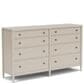 Riverside Furniture Laguna 8 Drawer Dresser and Mirror in Drift, , large