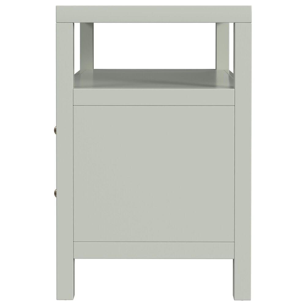 Butler Specialty Company Nora 2-Drawer Wide Nightstand with Open Shelf in Sage Green, , large