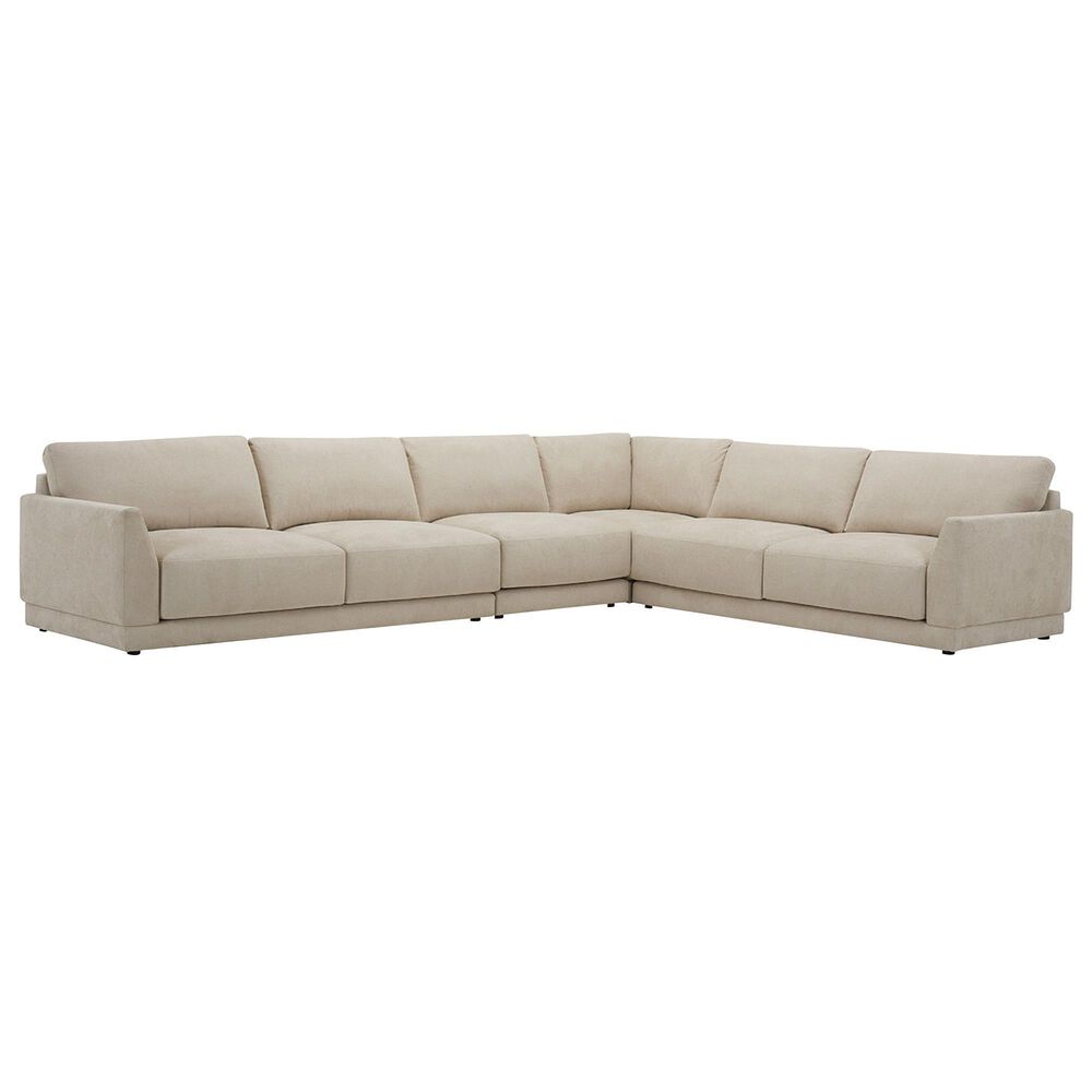 Kuka (Hk) Trade Co Lmt Motion Becki Owens 4-Piece Stationary Right Facing Sectional in Pacific Ecru, , large