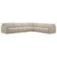 Kuka (Hk) Trade Co Lmt Motion Becki Owens 4-Piece Stationary Right Facing Sectional in Pacific Ecru, , large