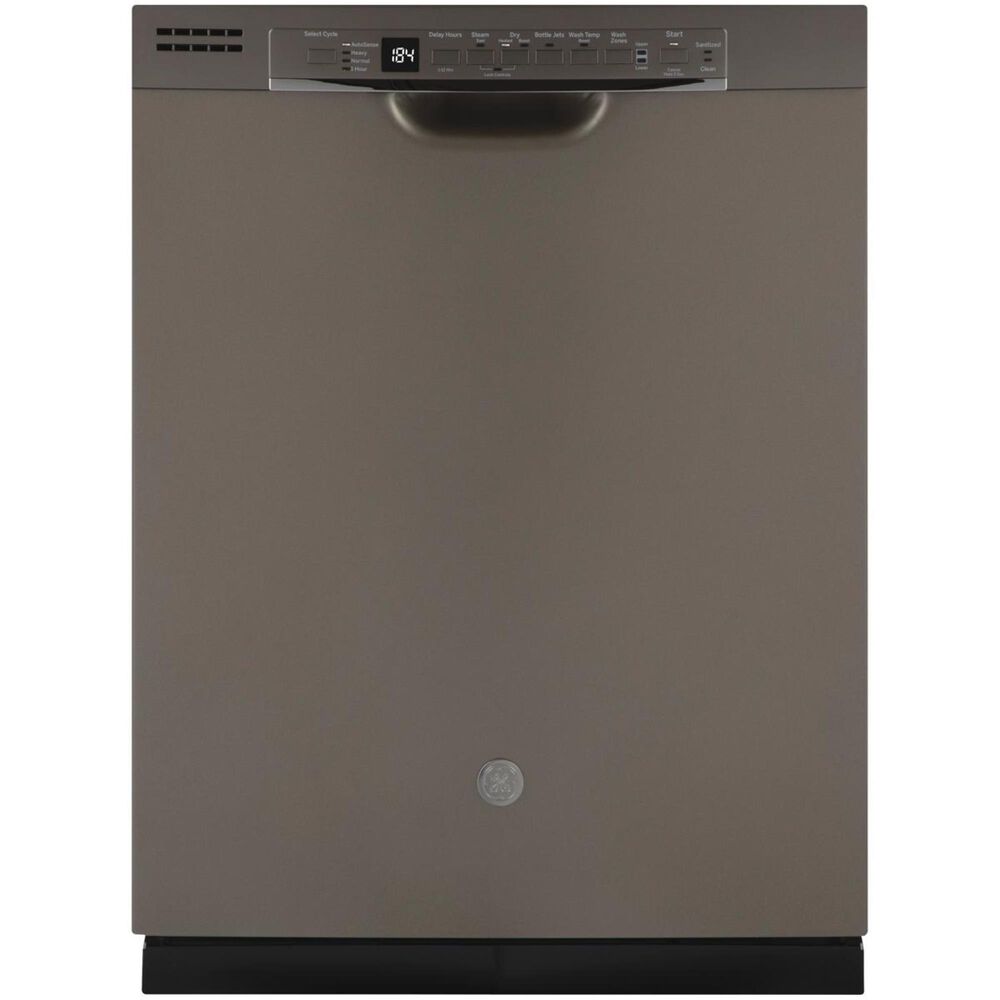 GE Appliances Built-In Dishwasher with Front Controls and 3rd Rack in Slate, , large