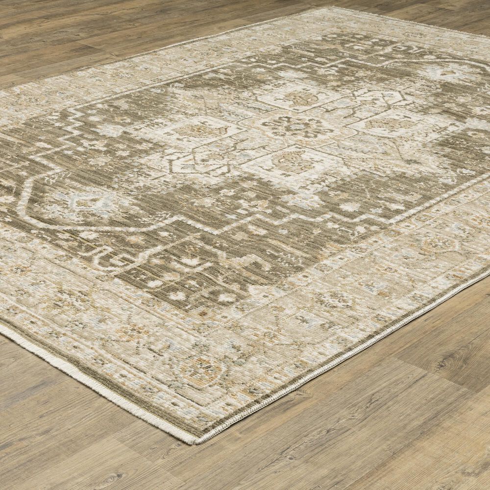 Oriental Weavers Lola Brown and Beige 5'3" x 7'6" Area Rug, , large