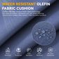 Sunwell Garden 24" Outdoor Seat and Back Cushion Set in Navy, , large