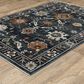Oriental Weavers Keira Blue and Rust 5"3" x 7"6" Area Rug, , large