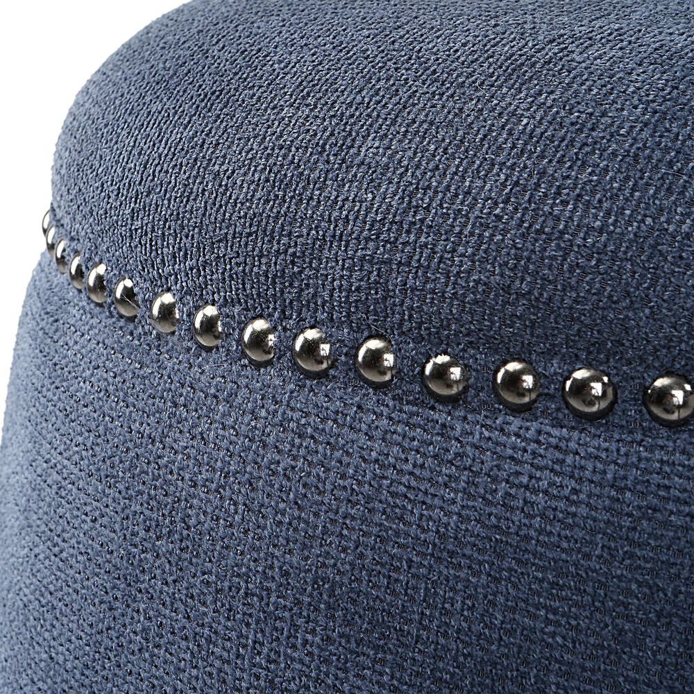 Uttermost Gumdrop Ottoman in Denim Blue, , large