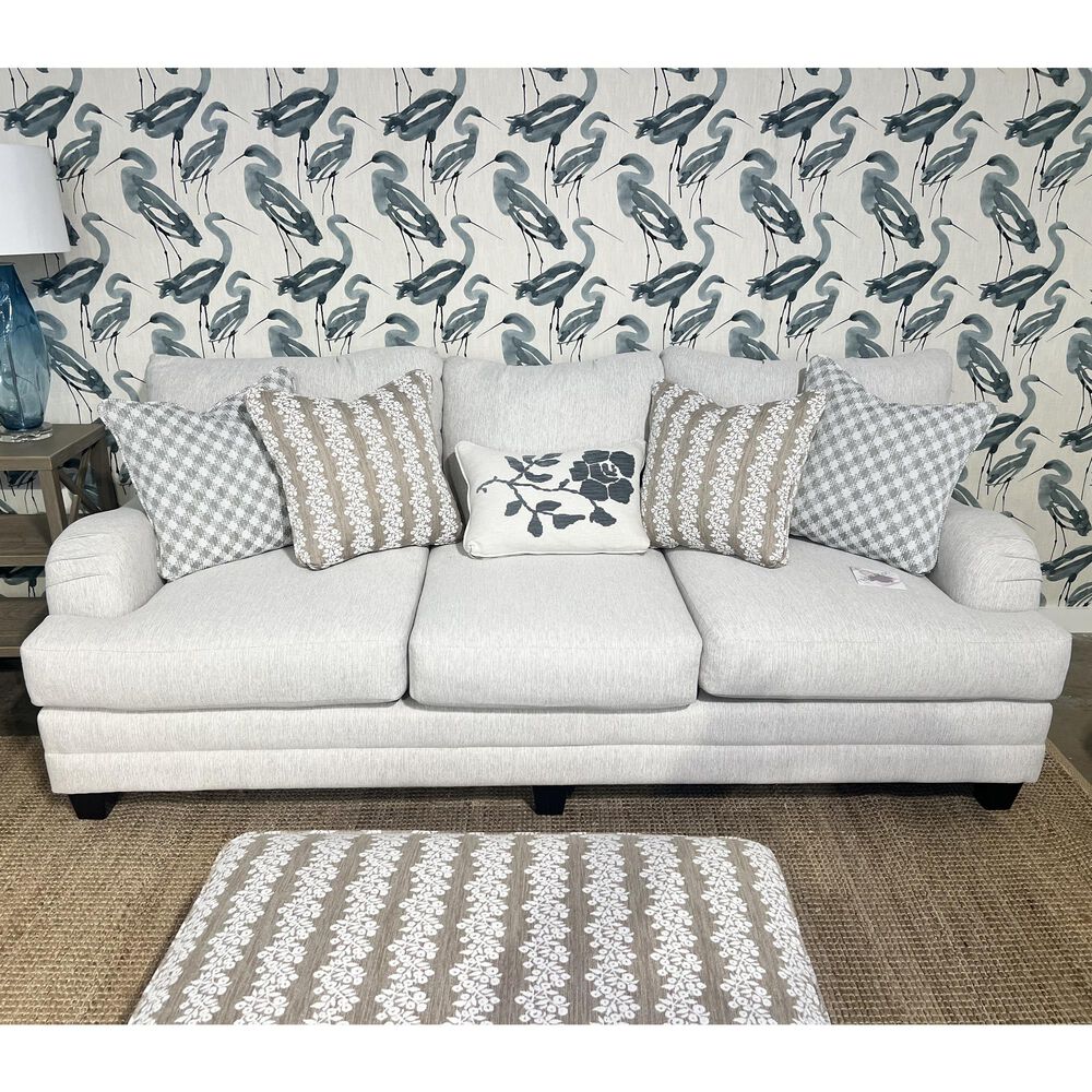 Xenia Whisper Fog Stationary Sofa in Basic Wool, , large
