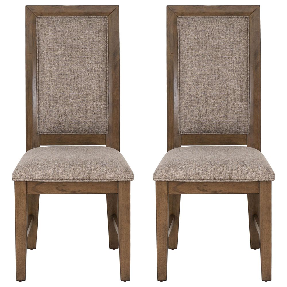 Linon Home Decor Callahan Side Chair in Walnut (Set of 2), , large
