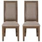 Linon Home Decor Callahan Side Chair in Walnut (Set of 2), , large
