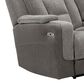 Ashley Mixed Motion Power Reclining Loveseat with Console in Shadow, , large