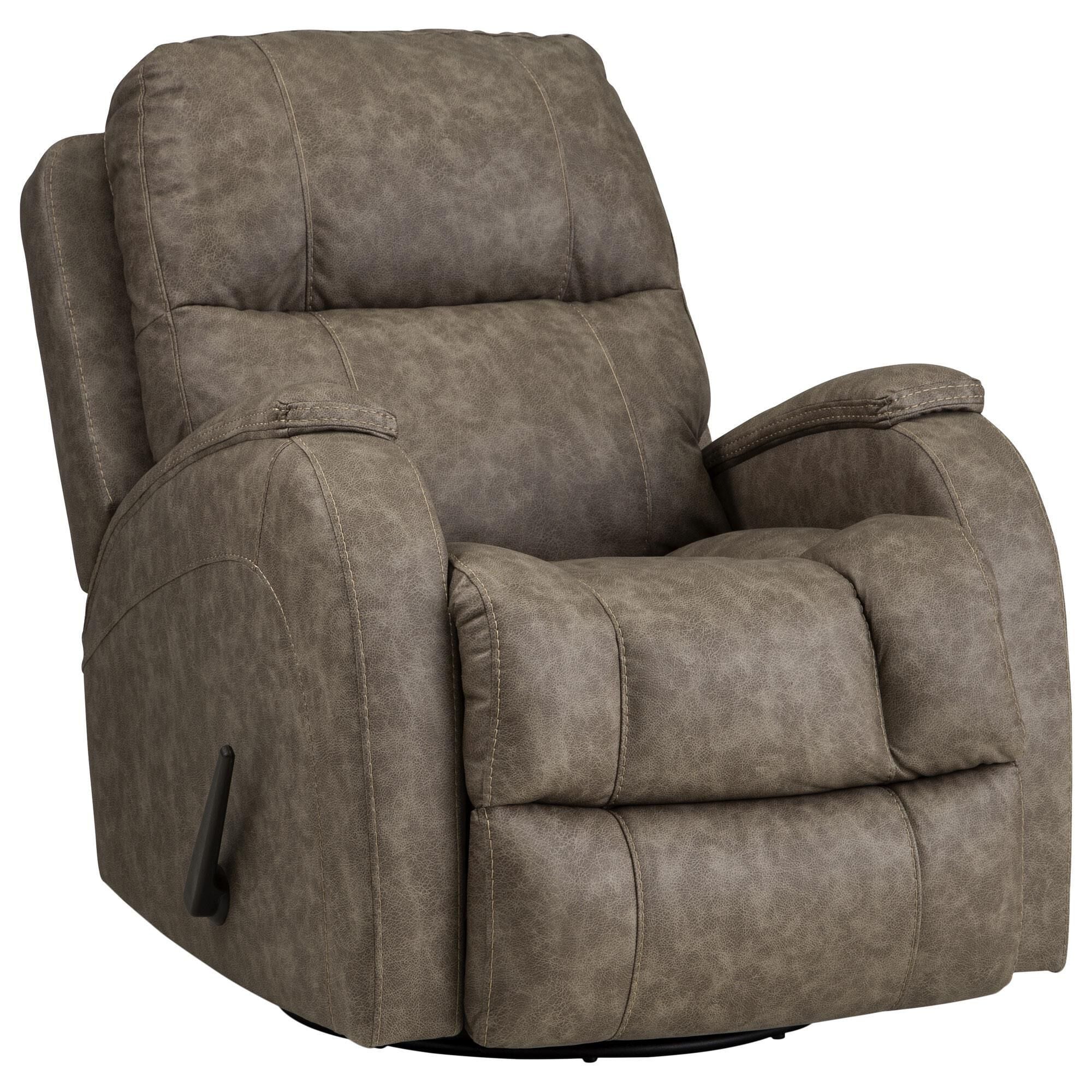 Homestretch Zena Swivel Glider Manual Recliner in Bolero Taupe