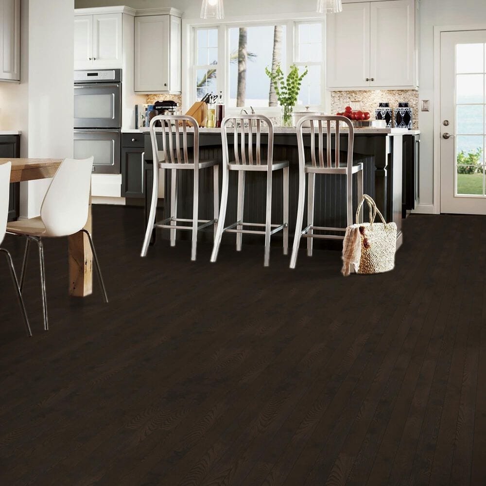 Hartco Prime Harvest Mocha Low Gloss White Oak 2 1/4&quot; Solid Hardwood, , large