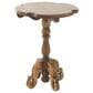 Maple and Jade End Table with Scrolled Legs in Brown, , large